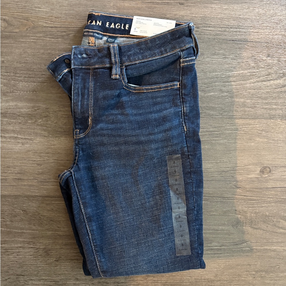 American Eagle Outfitters Women's Dark Blue Jeans